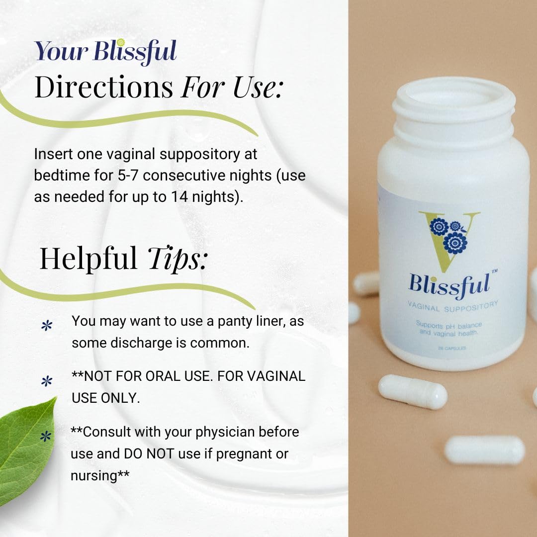 V Blissful - Boric Acid Suppositories Helps with Yeast Infections - Effective Feminine Care with Boric Acid, Perfect V Blissful uk supplements