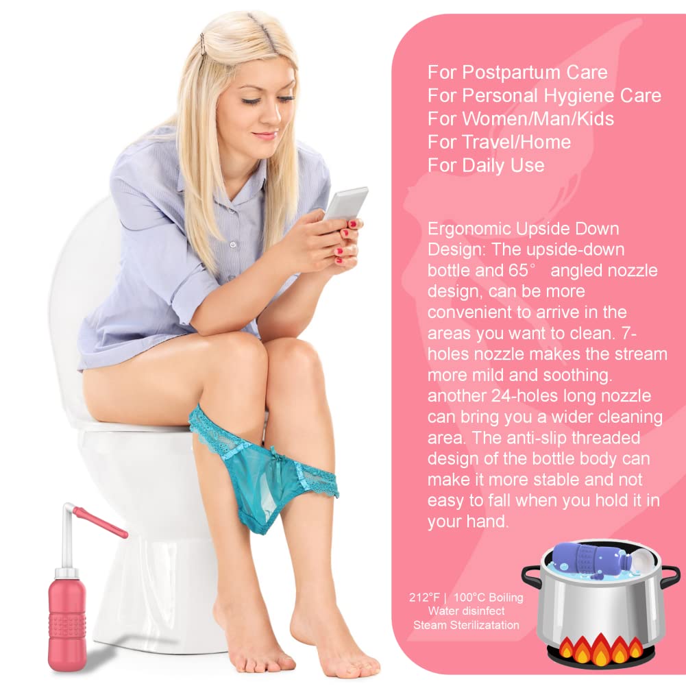 LZXIYUE 2PCS 2-in-1 Peri Bottle Feminine Care for Women,Reusable Portable Bidet for Travel LZXIYUE uk supplements
