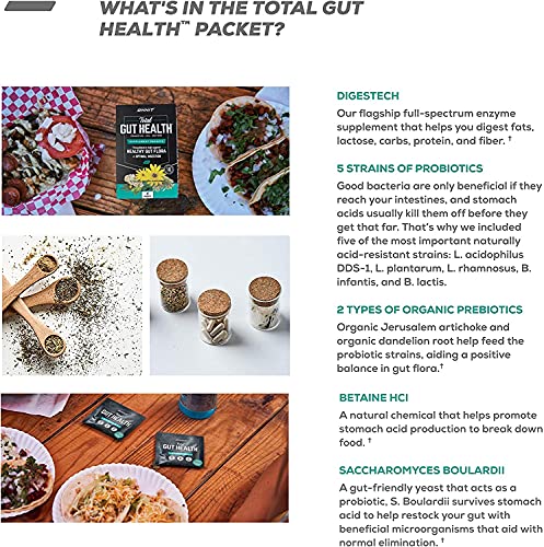 ONNIT Total Gut Health - Complete Probiotics & Digestive Enzyme Supplement ONNIT uk supplements