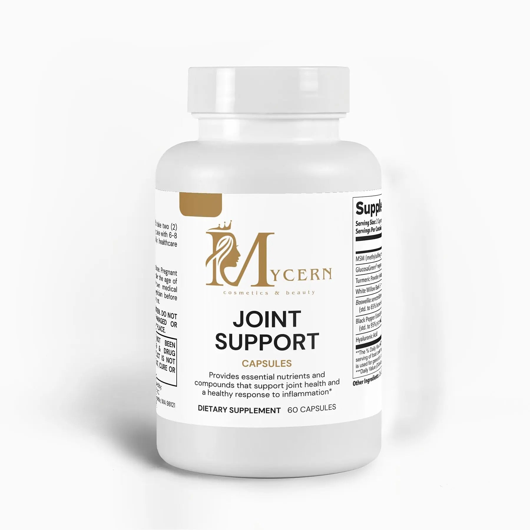 Joint Support Supplement – 60 Caps – MSM, Glucosamine HCl, Turmeric Supplement, Boswellia, Hyaluronic Acid Capsules & Black Pepper, Flexibility, Mobility & Comfort Joint Health – Made in USA Mycern uk supplements
