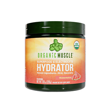 Organic Muscle Hydrator | Natural Electrolyte Powder for Peak Performance & Recovery - Watermelon Flavor, 20 Servings Organic Muscle uk supplements