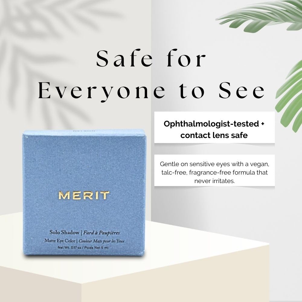 MERIT Solo Shadow Cream-to-Powder Soft Matte Eyeshadow Vachetta Merit uk supplements