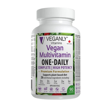 VEGANLY Vitamins Vegan Multivitamin One-Daily, (90 Veg Tablets). Complete Nutrition Support for Plant-Based, Vegan or Vegetarian Diets VEGANLY Vitamins uk supplements