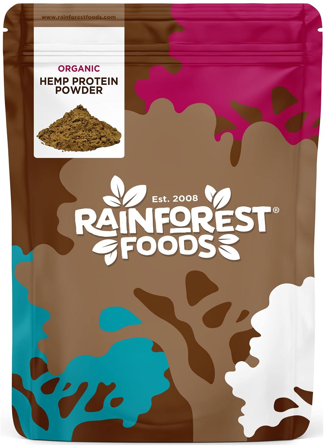 Rainforest Foods Organic Raw Hemp Protein Powder 900g Rainforest Foods uk supplements