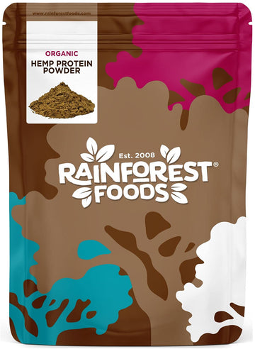 Rainforest Foods Organic Raw Hemp Protein Powder 900g Rainforest Foods uk supplements