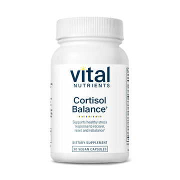 Vital Nutrients Cortisol Balance - Vegan Stress Relief Supplement - Cortisol Manager Supports Energy & Stress Levels - Ashwagandha & Magnesium for Relaxation - Gluten, Dairy, Soy Free - 30 Capsules Vital Nutrients uk supplements