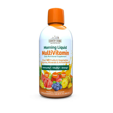 Country Farms Liquid Multivitamin, Vitamins and Minerals for Immune Support and Energy, Herbal Blend, Vegan Country Farms uk supplements
