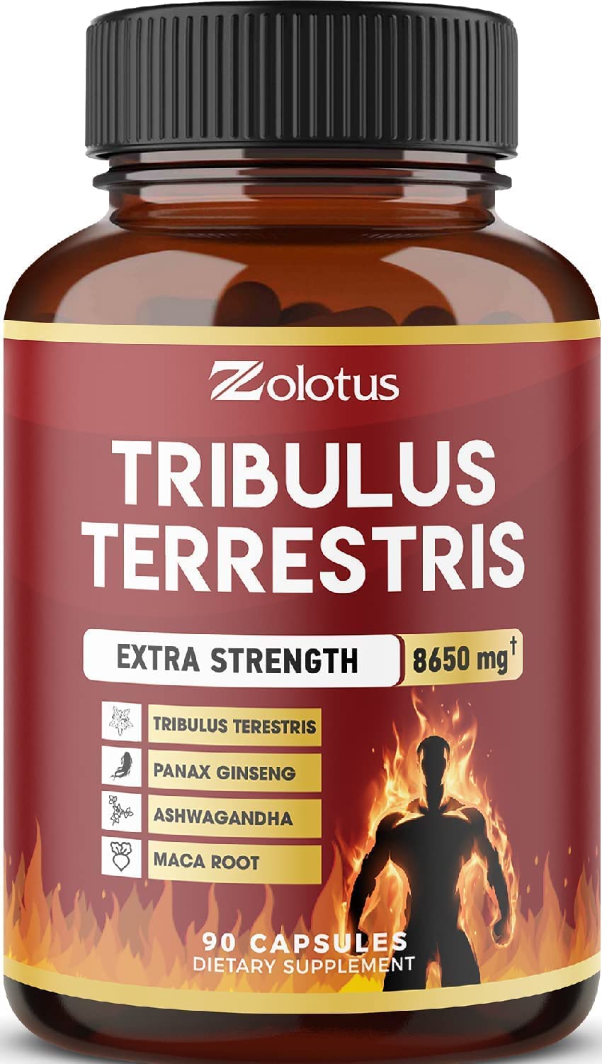 Zolotus Tribulus Terrestris, 8650mg Per Capsule, High Potency with Ashwagndha Zolotus uk supplements