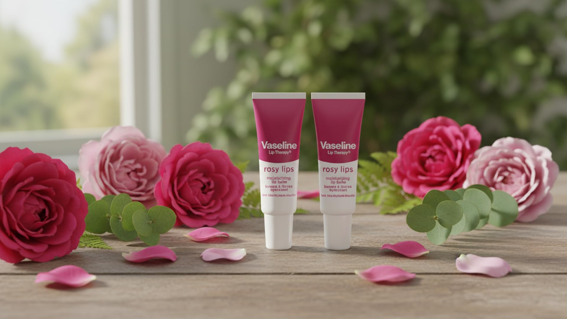 Vaseline Lip Therapy Rosy Lips Moisturizing Lip Balm - Twin Pack (2-Pack) Vaseline uk supplements