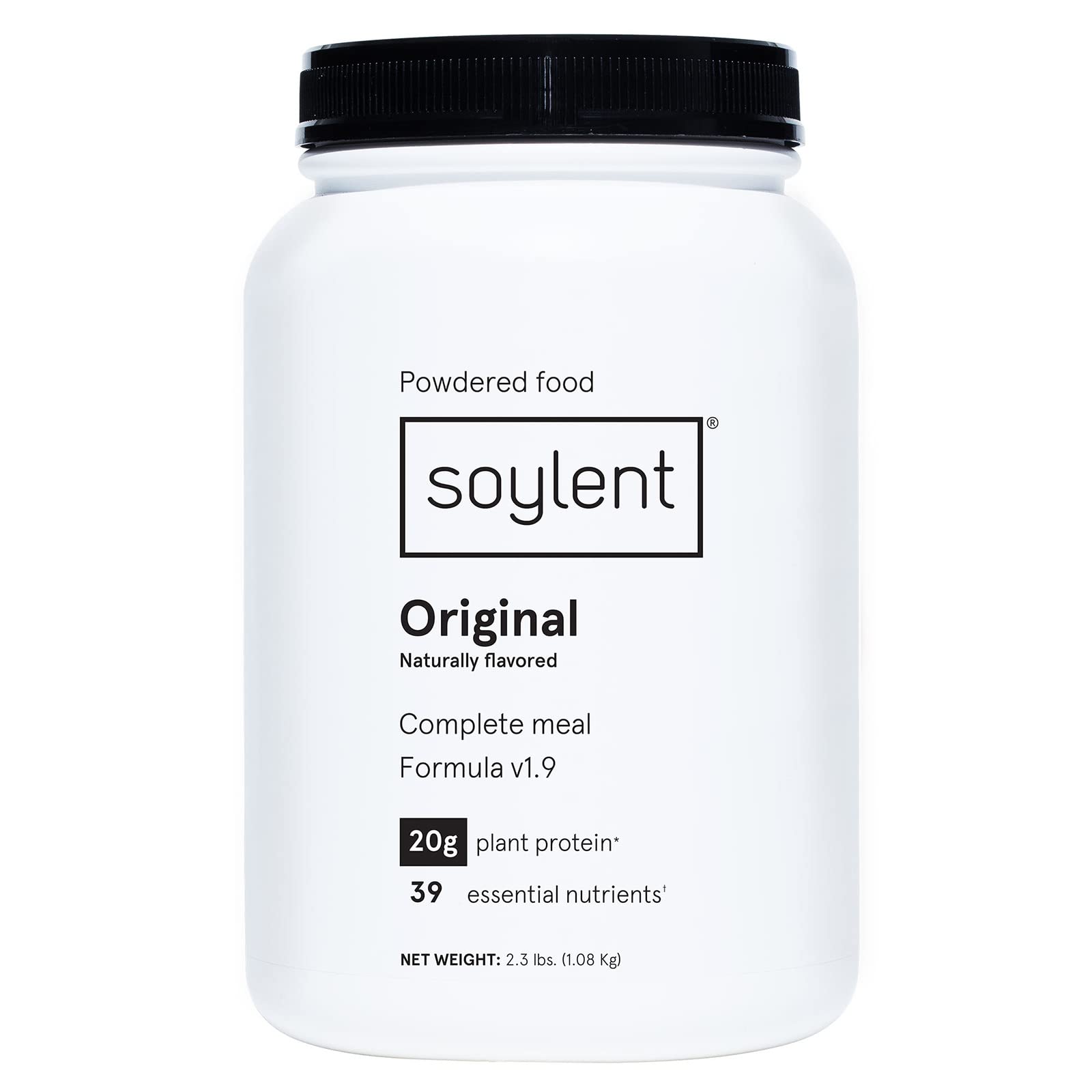 Soylent Complete Nutrition Gluten-Free Vegan Protein Meal Replacement Powder, Original, 36.8 Oz Soylent uk supplements