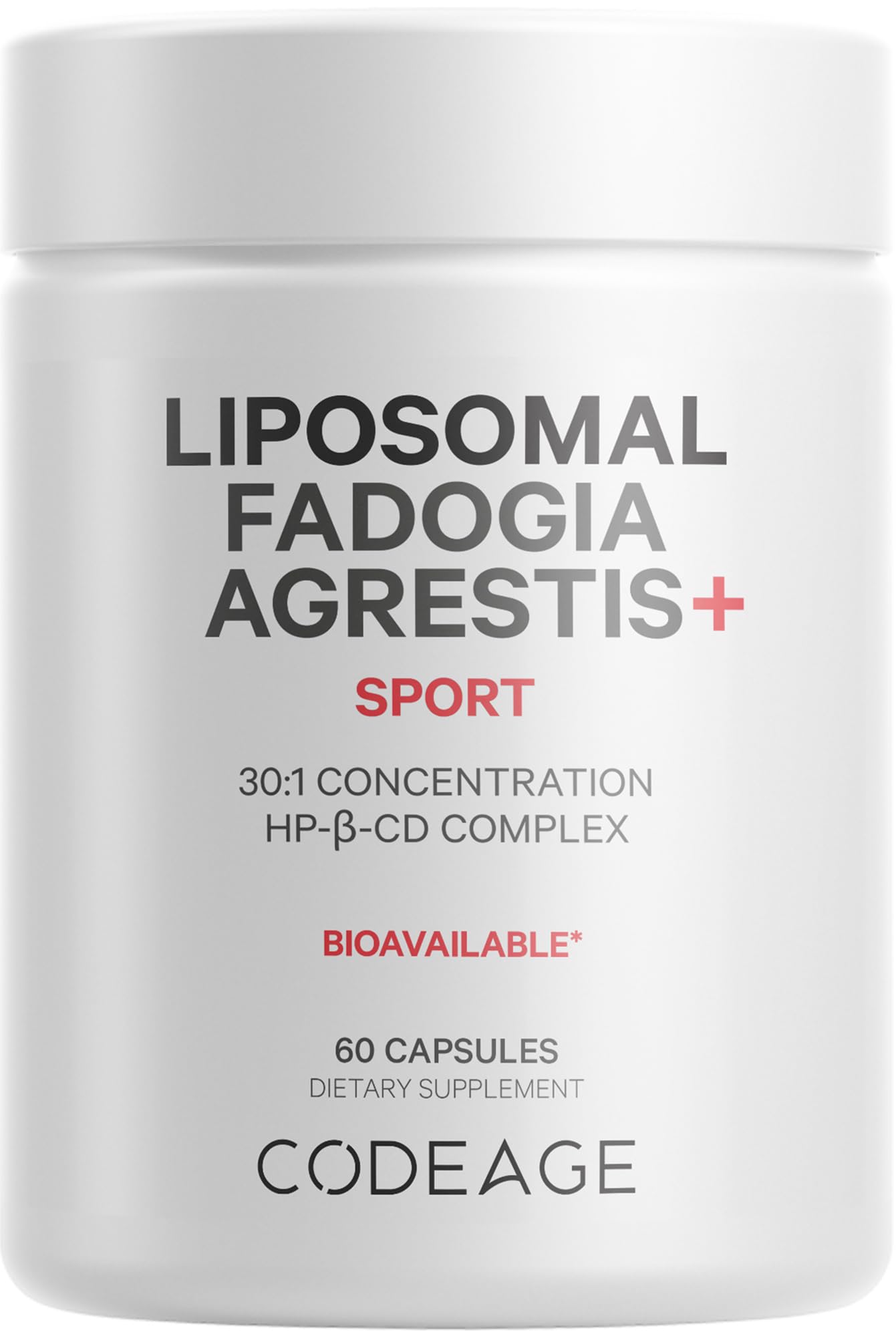 Codeage Liposomal Fadogia Agrestis 600mg Supplement - Fadogia Agrestis 30:1 Extract, Vitamin D3, Zinc, Fenugreek, BioPerine Black Pepper - 2-Month Supply - Liposomal Delivery - Non-GMO, 60 Capsules Codeage uk supplements
