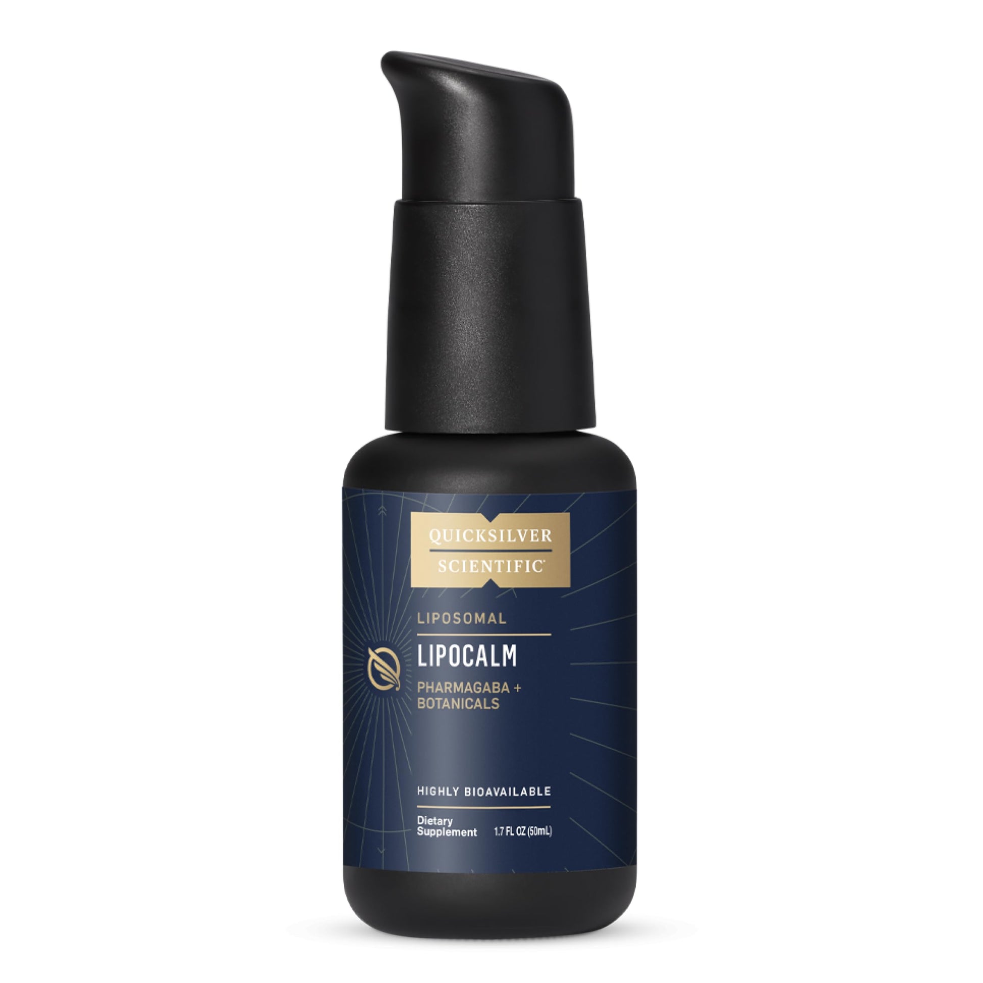 Quicksilver Scientific LipoCalm - Liposomal GABA with Herbs for Relaxation Support - Chamomile, Passionflower Herb & Skullcap Supplement for Peace of Mind & Sleep Calm Support (1.7oz / 50ml) Quicksilver Scientific uk supplements