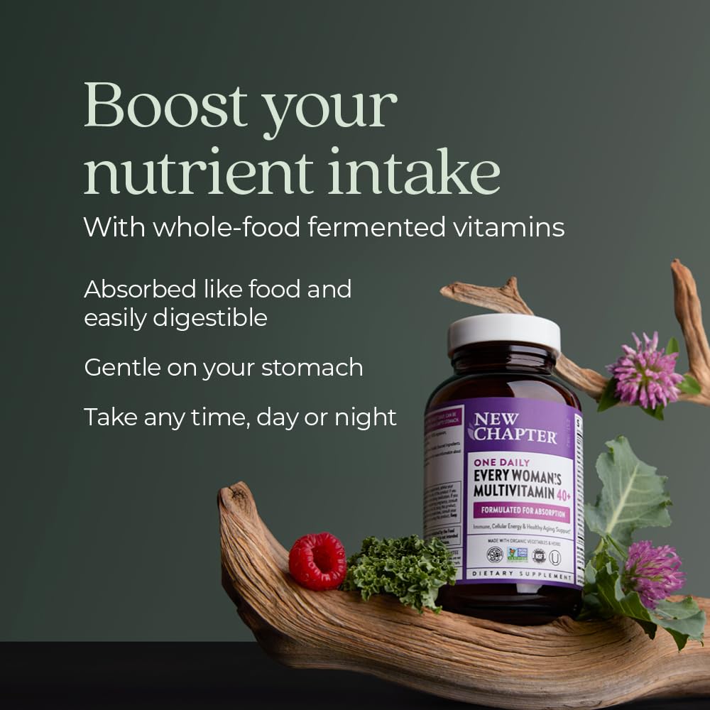 New Chapter Women's Multivitamin 40 plus for Energy, Healthy Aging + Immune Support with 20+ Nutrients New Chapter uk supplements