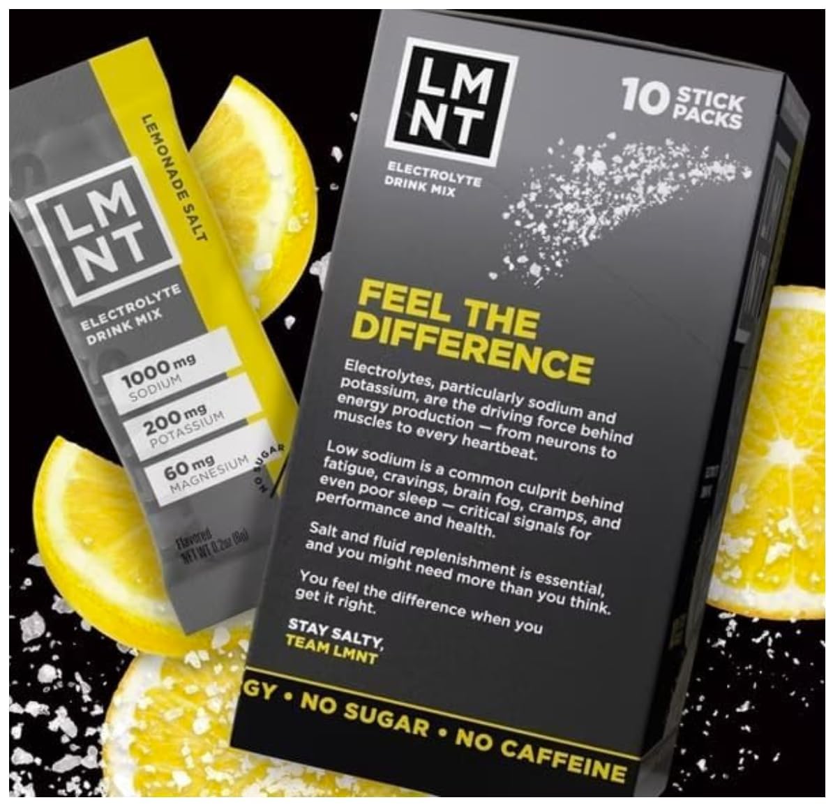 LMNTS Lemonade Zero-Sugar Electrolytes Drinks - 10ct/2.1oz KD Chocolates uk supplements