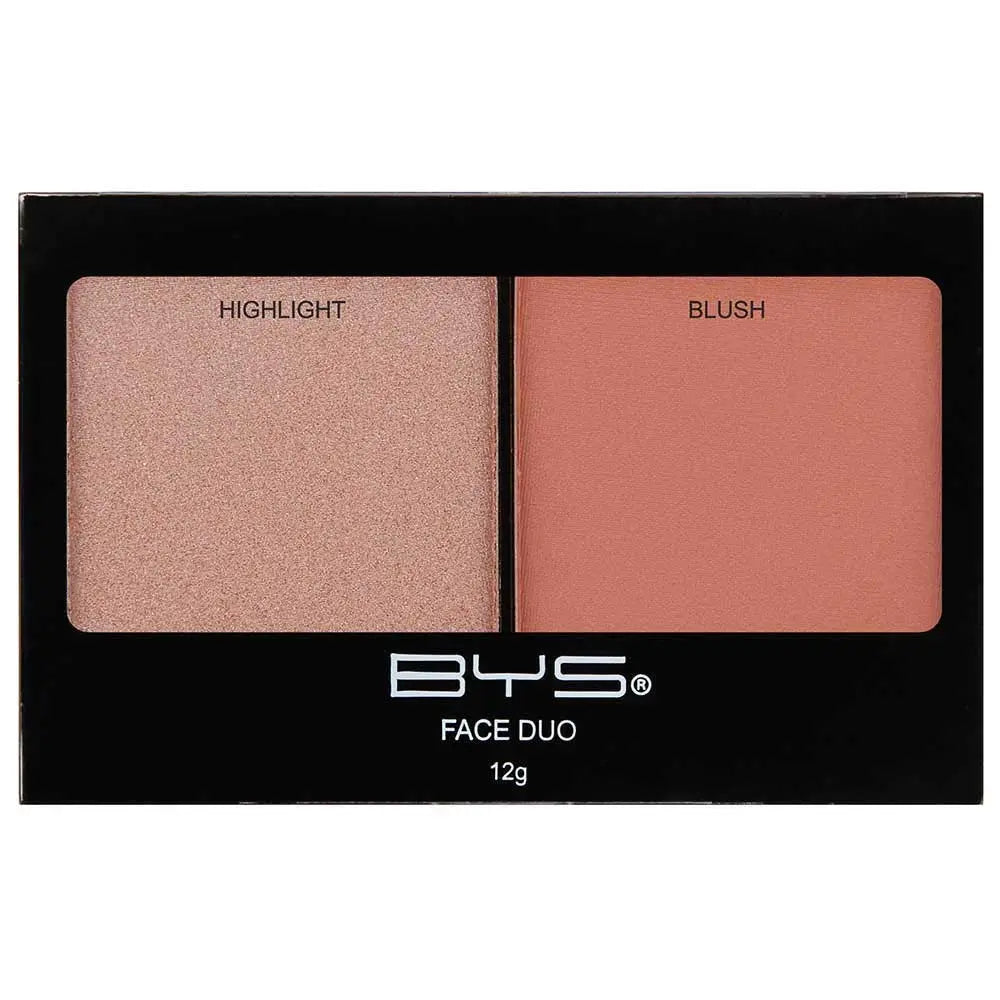 BYS Face Duo - Highlight and Blush Palette BYS uk supplements