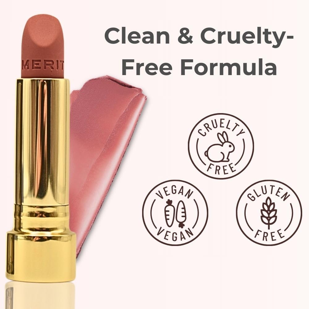 Merit Signature Lip Lightweight Matte Lipstick - 0.10 oz / 3 g (Classic (neutral), standard) Merit uk supplements