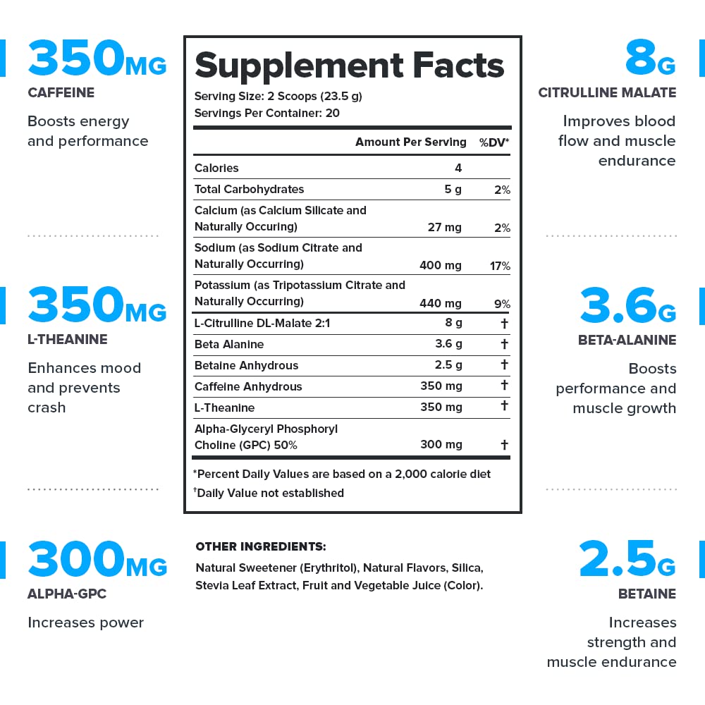 LEGION Pulse Pre Workout Supplement - All Natural Nitric Oxide Preworkout Drink to Boost LEGION uk supplements