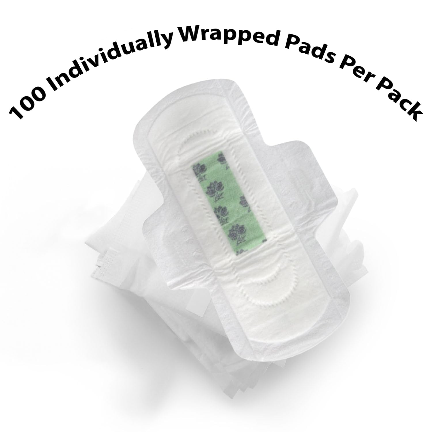 100 Bulk Pads with Wings Individually Wrapped for Women Homeless, Postpartum, Hospitals Trail maker uk supplements