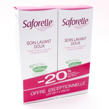 Saforelle Gentle Cleansing Care 2X250ml Saforelle uk supplements