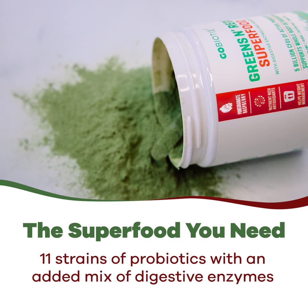 GOBIOTIX Super Greens Powder with Organic Spirulina - Superfood Supplement GOBIOTIX uk supplements