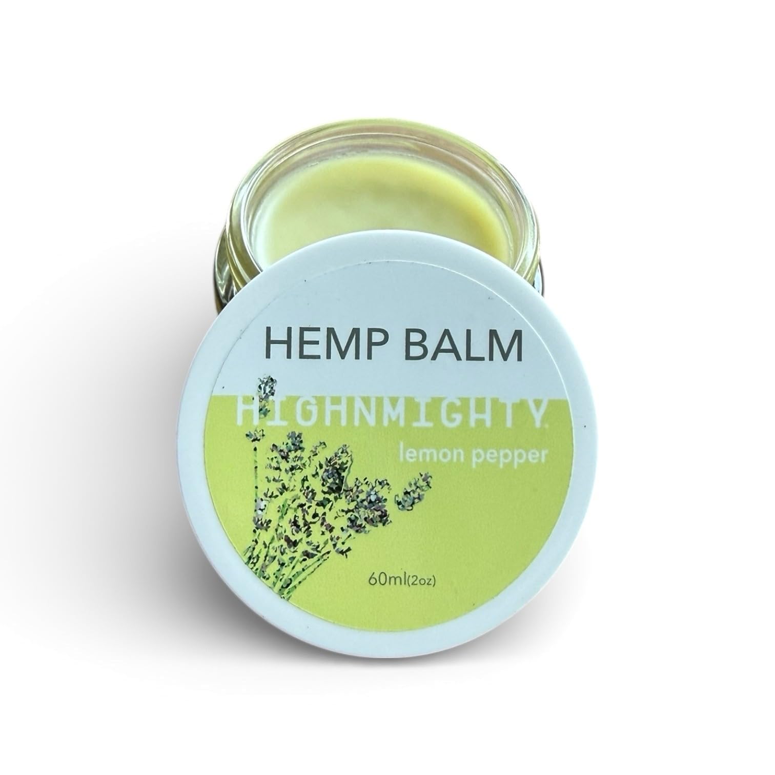 Highnmighty Maximum Strength Lemon Pepper Hemp Balm Salve | Daytime Relief, Relaxing, Natural, Fast-Acting Topical Cream for Muscle Joint Back Knee Shoulder Neck Elbow Hand Foot Relief, 60ml (2oz) Highnmighty uk supplements