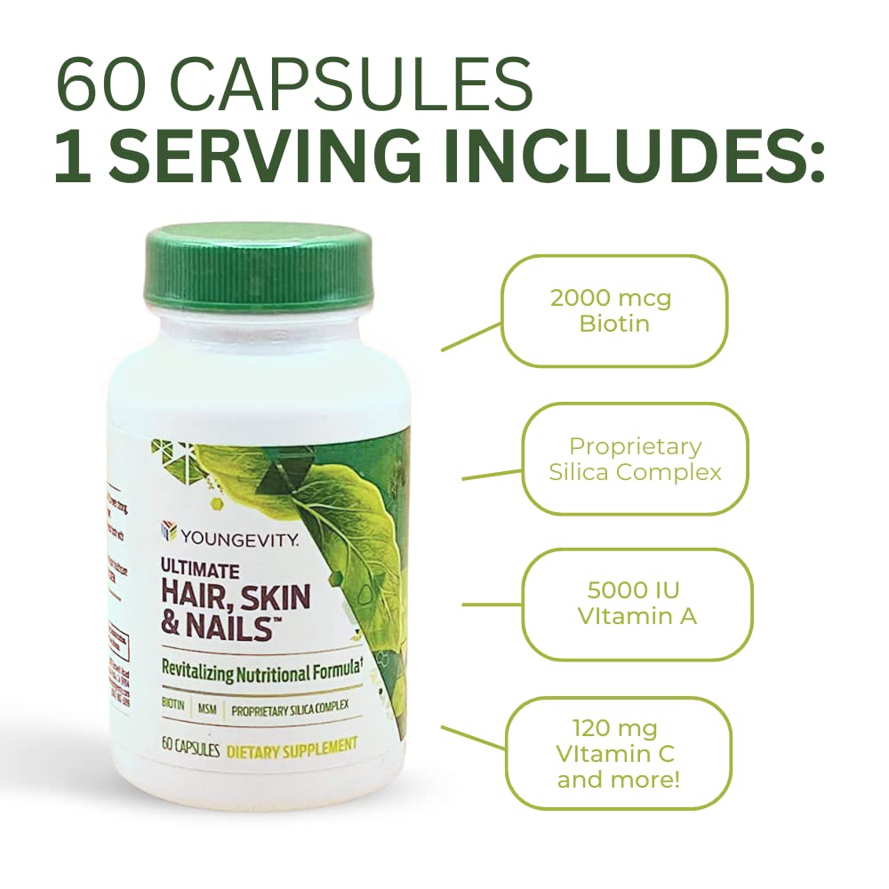 Youngevity Hair Skin and Nails Formula - 60 Capsules… Youngevity uk supplements
