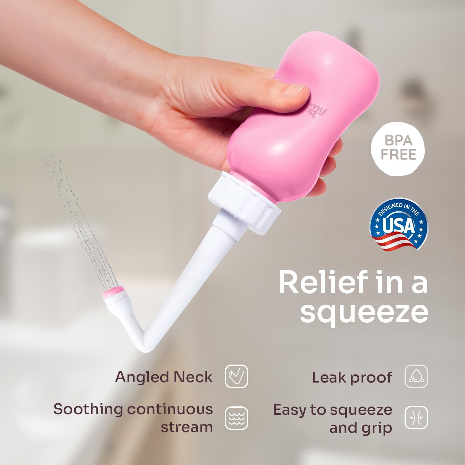 Peri Bottle for Postpartum Care from Mommy First™ | Upside Down Bottle for Perineal Cleansing and Recovery Mommy First uk supplements