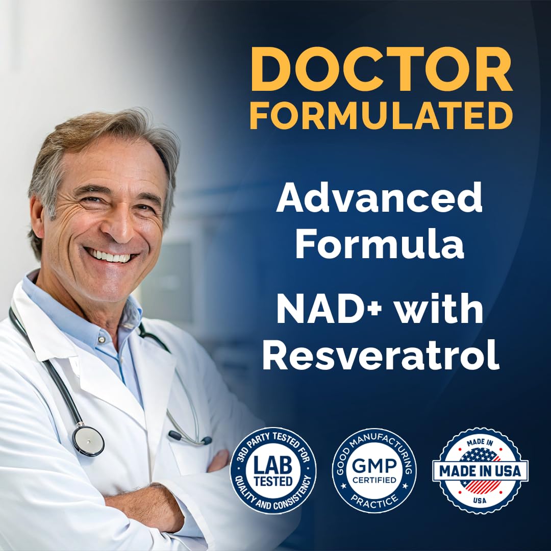 MOM NUTRIX Liposomal NAD Supplement with Resveratrol - High Purity NAD Plus 2000 mg, 120 Capsules, Made in The USA - NMN Alternative MOM NUTRIX uk supplements