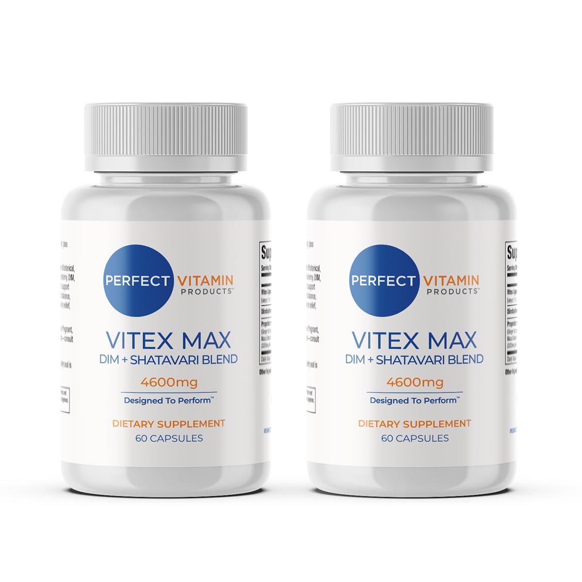 Perfect Vitamin Products Vitex Max DIM + Shatavari – Hormone Balance & Menopause Support for Women – Vegan Blend with Adaptogens for Mood, Cycle & Stress Relief – 4600mg (2-Pack) Perfect Vitamin Products uk supplements
