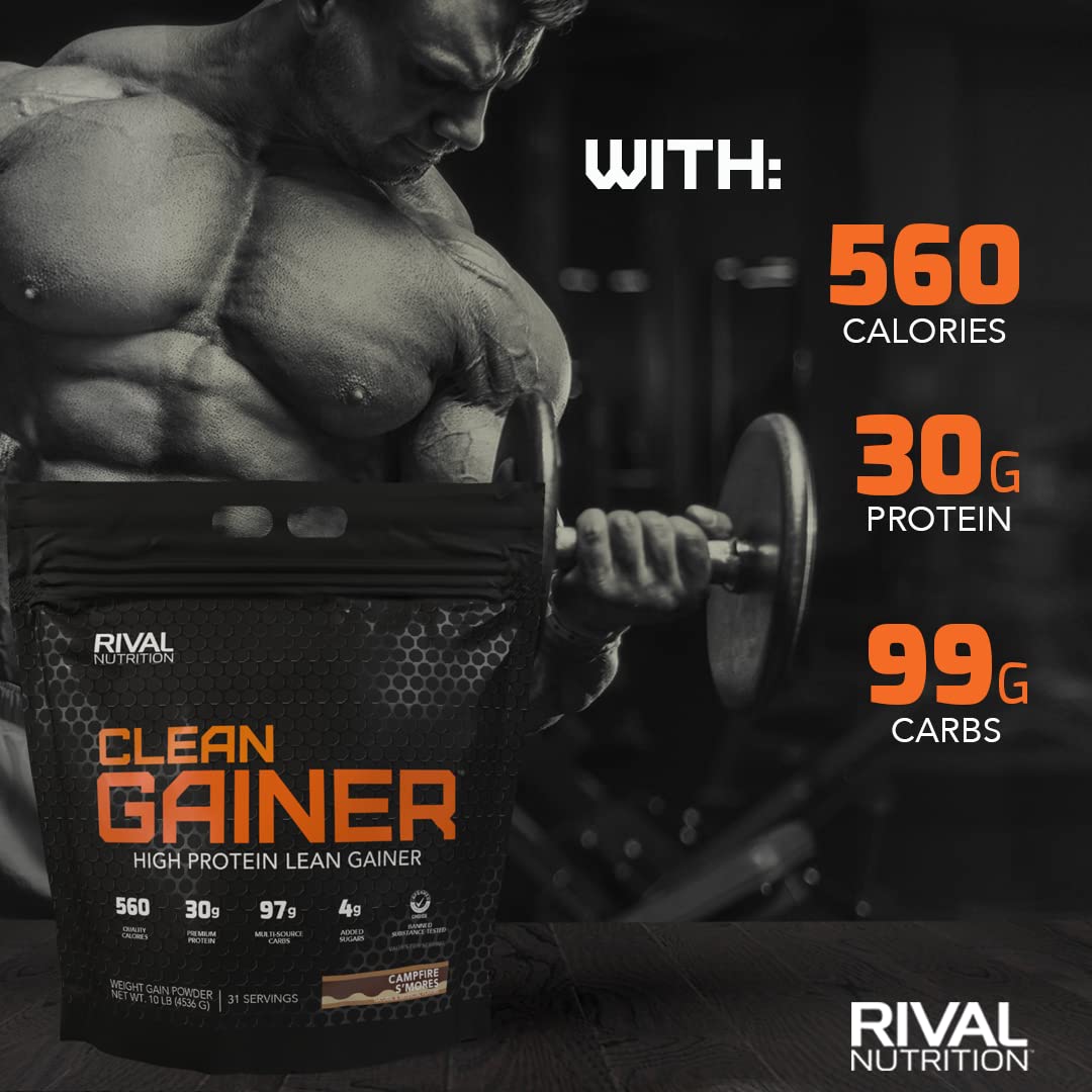 Rivalus Clean Gainer, S'Mores, 10 Pound Rivalus uk supplements