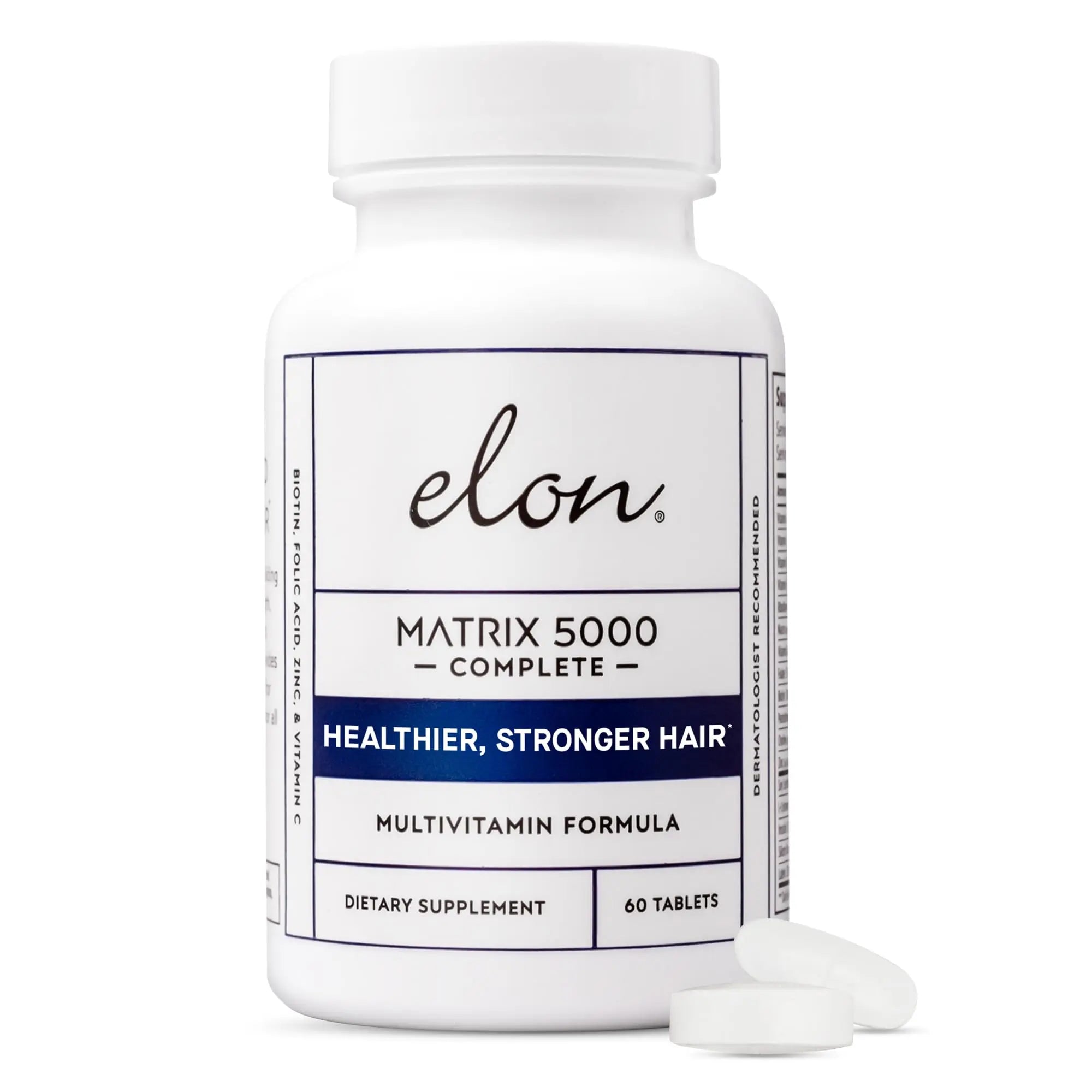 Elon Matrix 5000 Complete Multivitamin — Skin, Hair and Nail Growth Vitamins — Healthy Hair Growth Vitamins for Women & Men Elon uk supplements