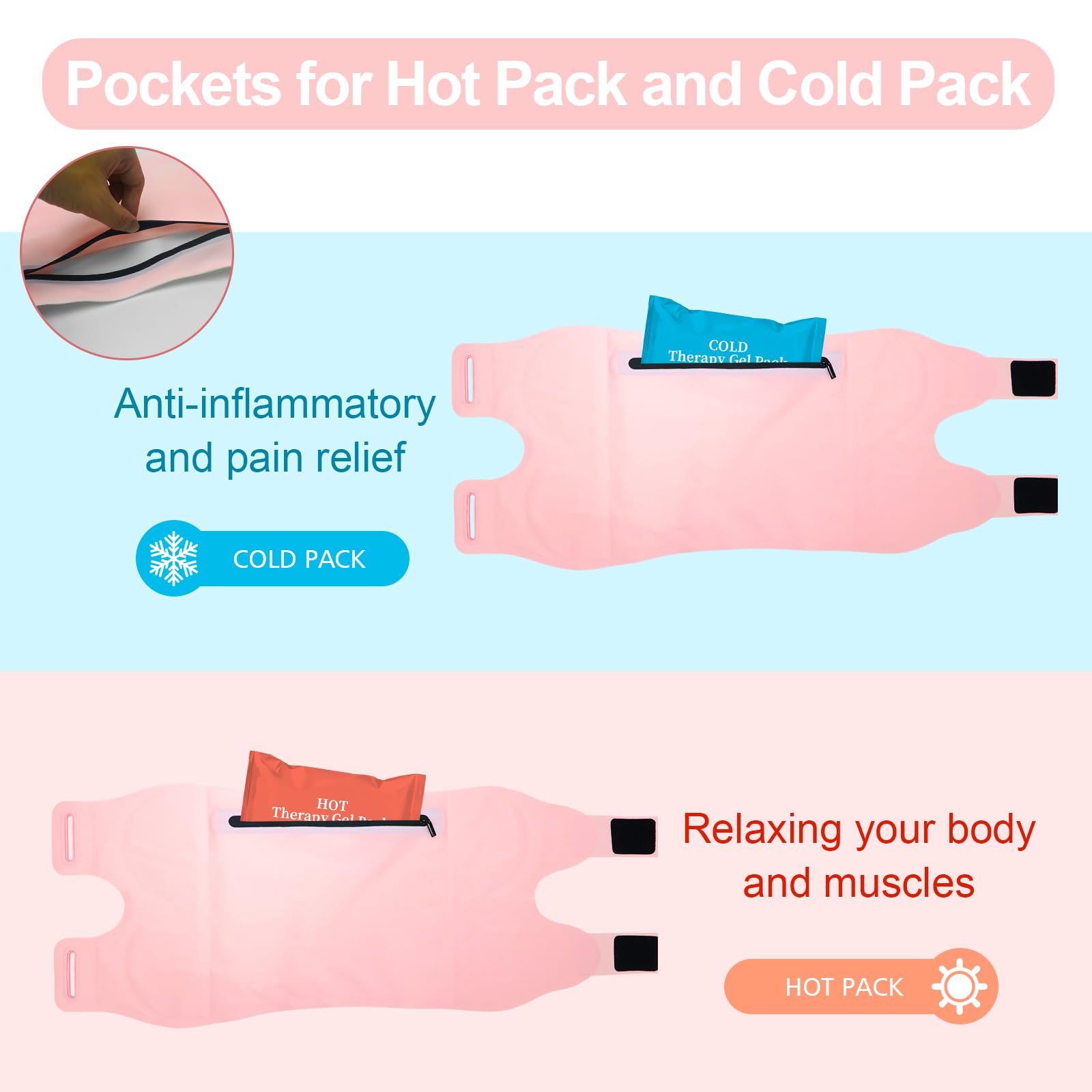YEEYAA 2 Pcs Castor Oil Pack, Castor Oil Pack Wrap Plus Size for Waist and Neck YEEYAA uk supplements