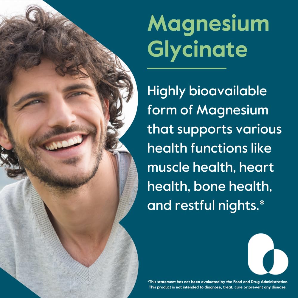 BESTVITE Filler-Free Magnesium Glycinate - 400mg of Magnesium per Serving (240 Veg Caps)- Chelated Bisglycinate for Muscle, Relaxation, Stress & Sleep Support* - For Men & Women - No Stearates - Vegan BESTVITE uk supplements