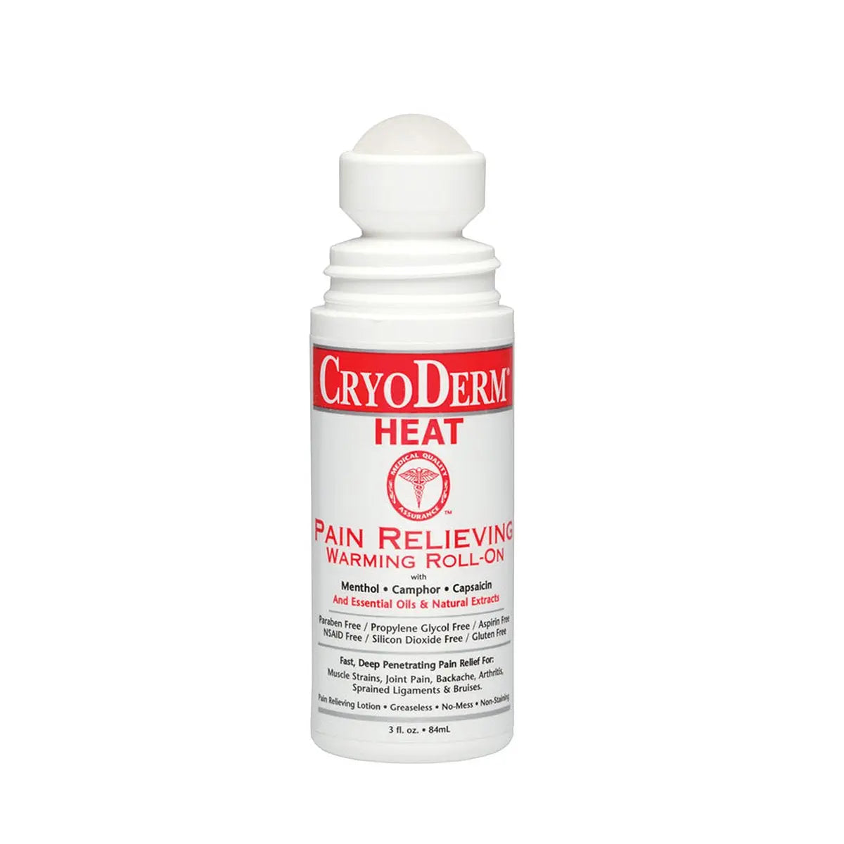 Cryoderm Heat Roll-On 3 oz. CryoDerm uk supplements