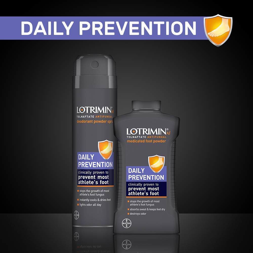 Lotrimin AF Athlete's Foot Daily Prevention Deodorant Powder Spray Lotrimin uk supplements