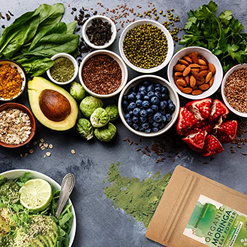 1KG Moringa Superleaf Powder Oleifera 100% Organic Raw Premium Quality Non-GMO Spring Blossom uk supplements