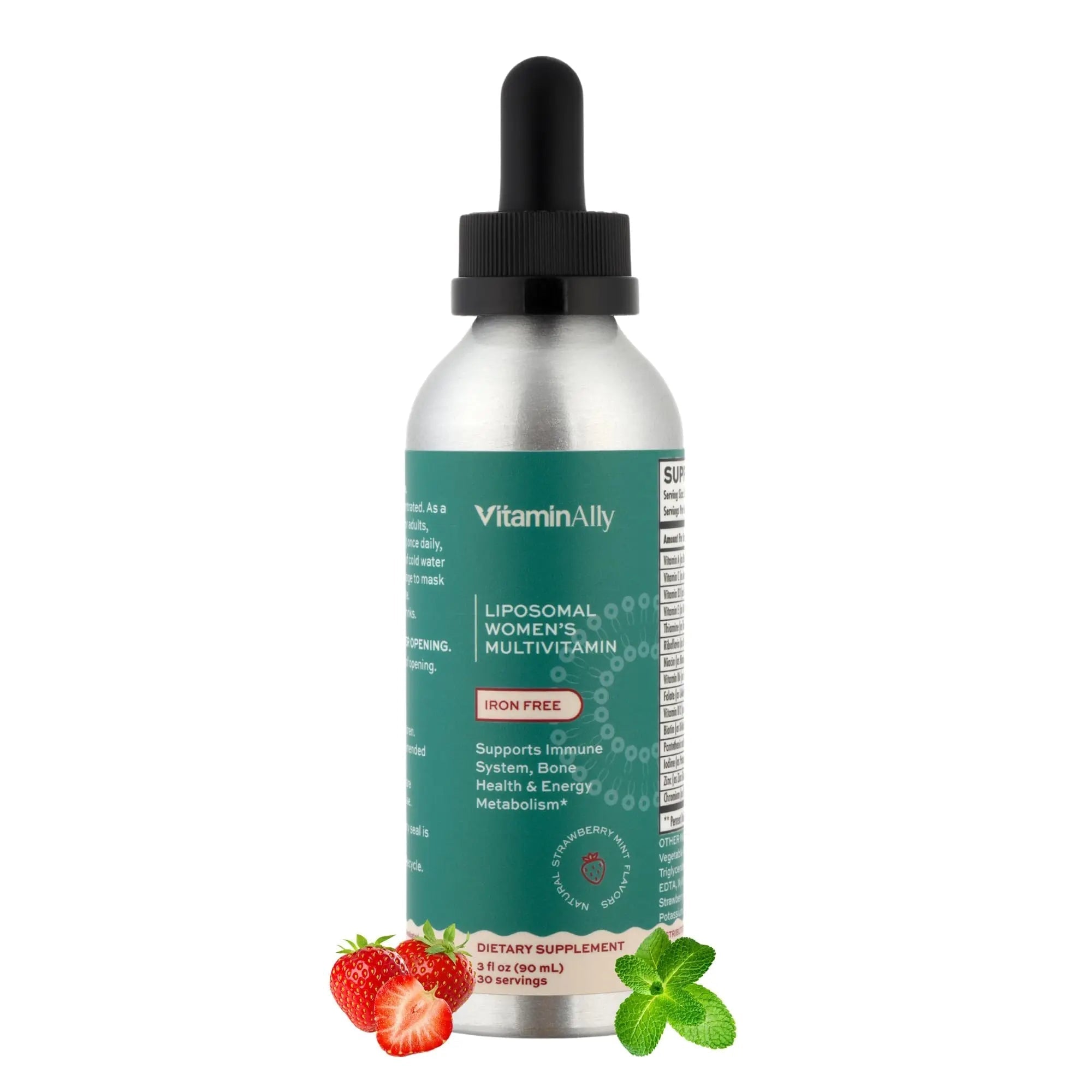 Vitaminally Liposomal Women's Liquid multivitamin Iron Free Drops| Sugar Free | Non-GMO | Gluten Free | Supports Immune System, Bone Health and Energy Metabolism Vitaminally uk supplements