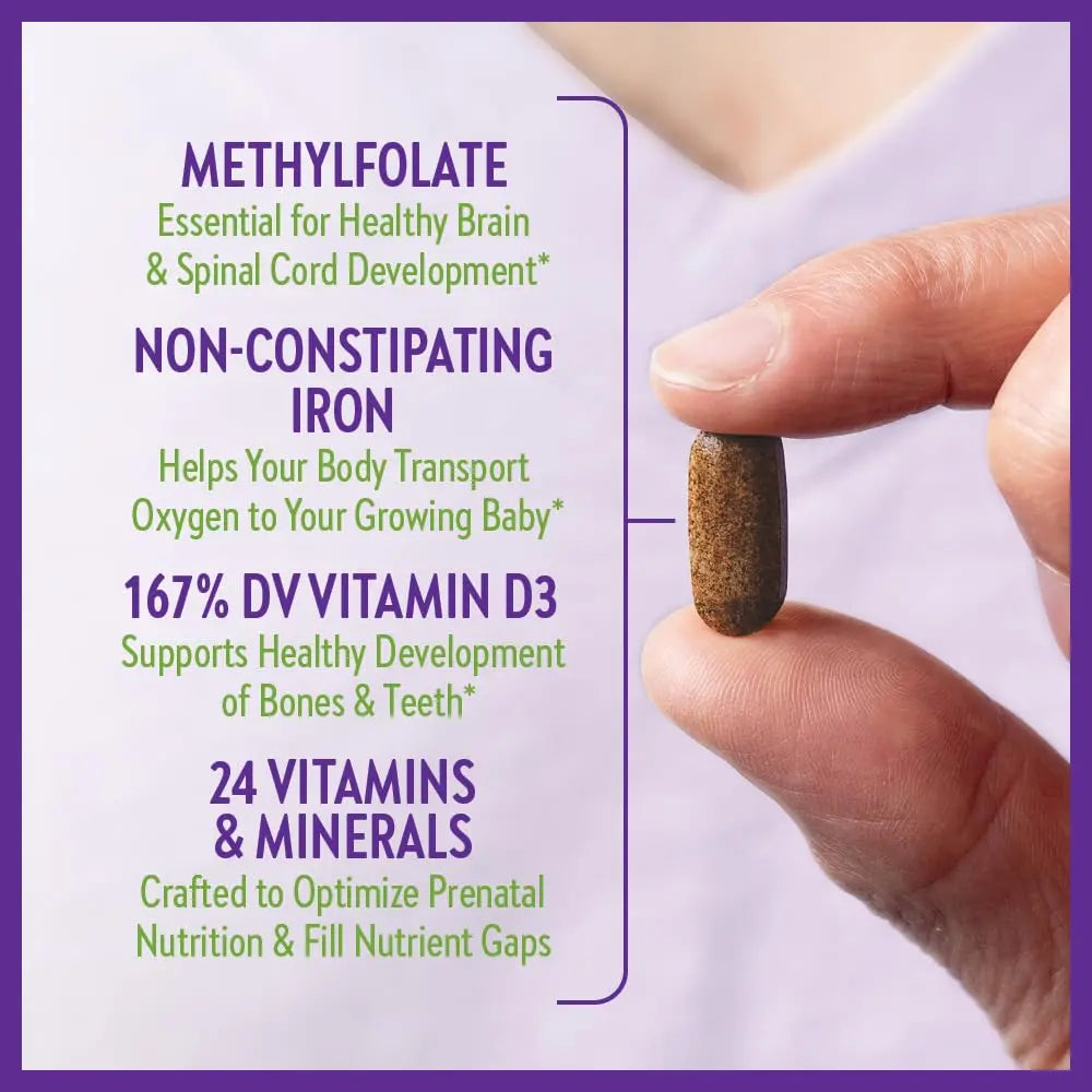 New Chapter Perfect Prenatal Vitamins, Organic Prenatal Vitamins, Non-GMO Ingredients for Healthy Baby & Mom - Folate (Methylfolate), Iron, Vitamin D3 New Chapter uk supplements