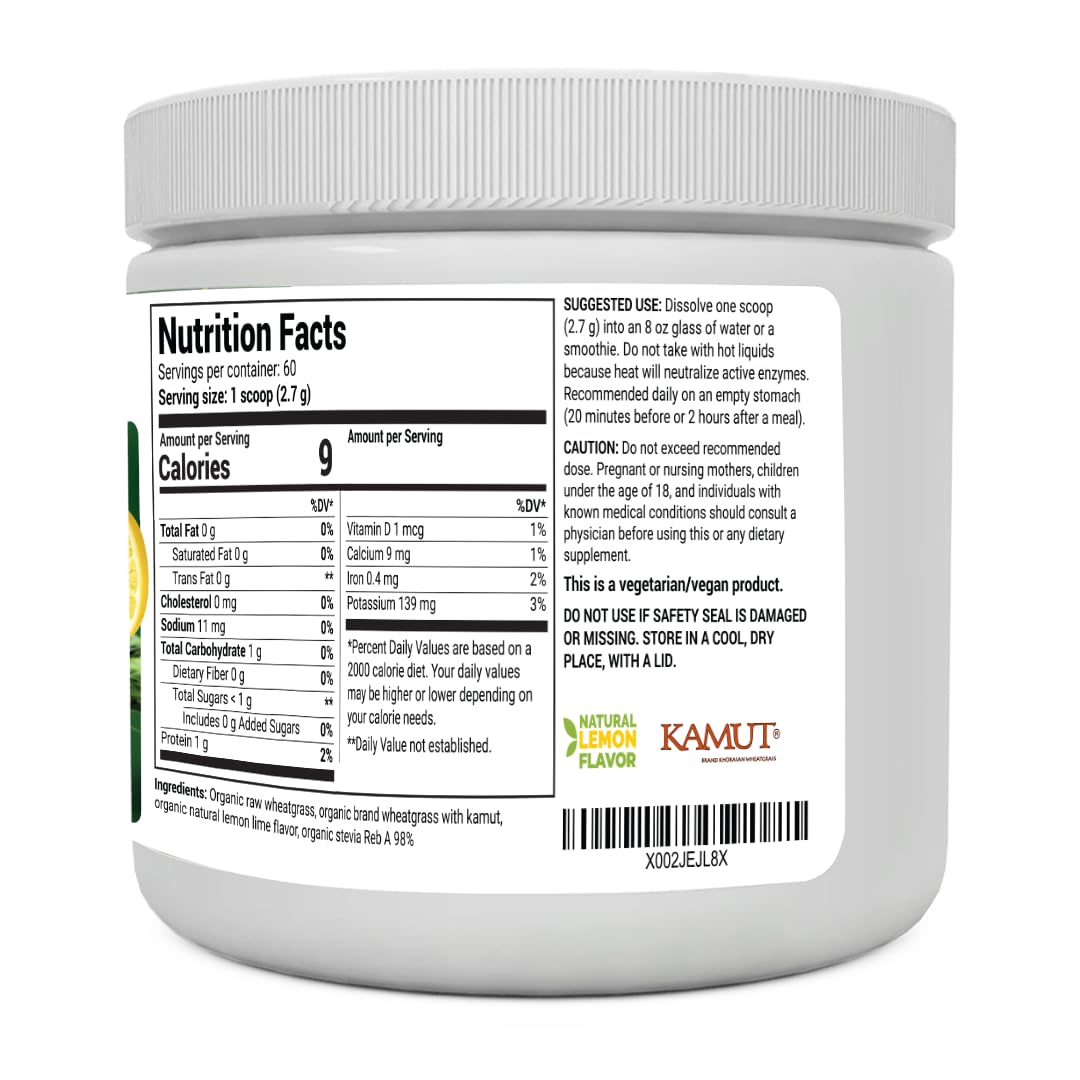 Dr. Berg's Raw Wheatgrass Juice Powder (60 Servings) - USDA Certified Organic Dr. Berg Nutritionals uk supplements