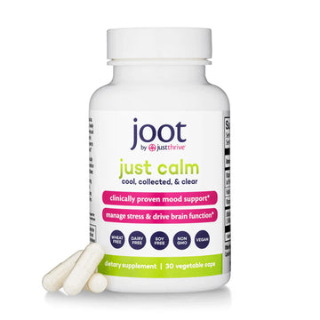 Just Thrive - Just Calm - Cortisol Manager - Calming, Memory, and Mood Support Supplement - Vegan, 30 Calm Capsules Just Thrive uk supplements