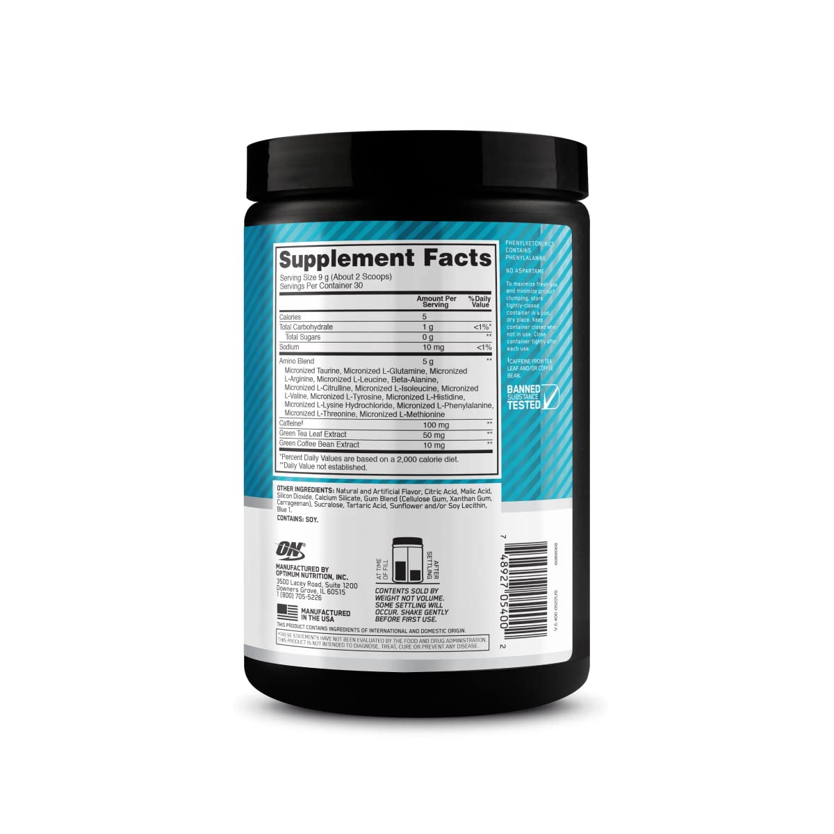 Optimum Nutrition Amino Energy - Pre Workout with Green Tea, BCAA, Amino Acids Optimum Nutrition uk supplements