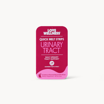 Love Wellness Urinary Tract* Quick Melt Strips - Fast-Dissolving UT Support with 36 mg PACs from Cranberry Fruit Extract - Promotes Urinary Health* - No Water Needed - Vegan and Sugar Free - 32 Strips Love Wellness uk supplements
