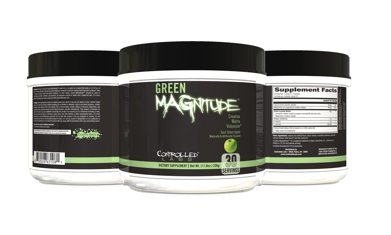CONTROLLED LABS Green Magnitude Supplement, Synergistic Creatine Formula Powder CONTROLLED LABS uk supplements