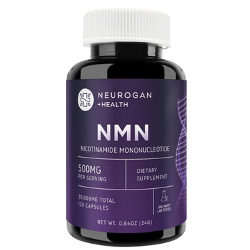 Neurogan Beta NMN (β-NMN) Supplement 500 mg per Serving, High Purity – NAD+ Precursor for Cellular Energy & Vitality – 120 Capsules (2-Month Supply) – Made in USA Neurogan uk supplements