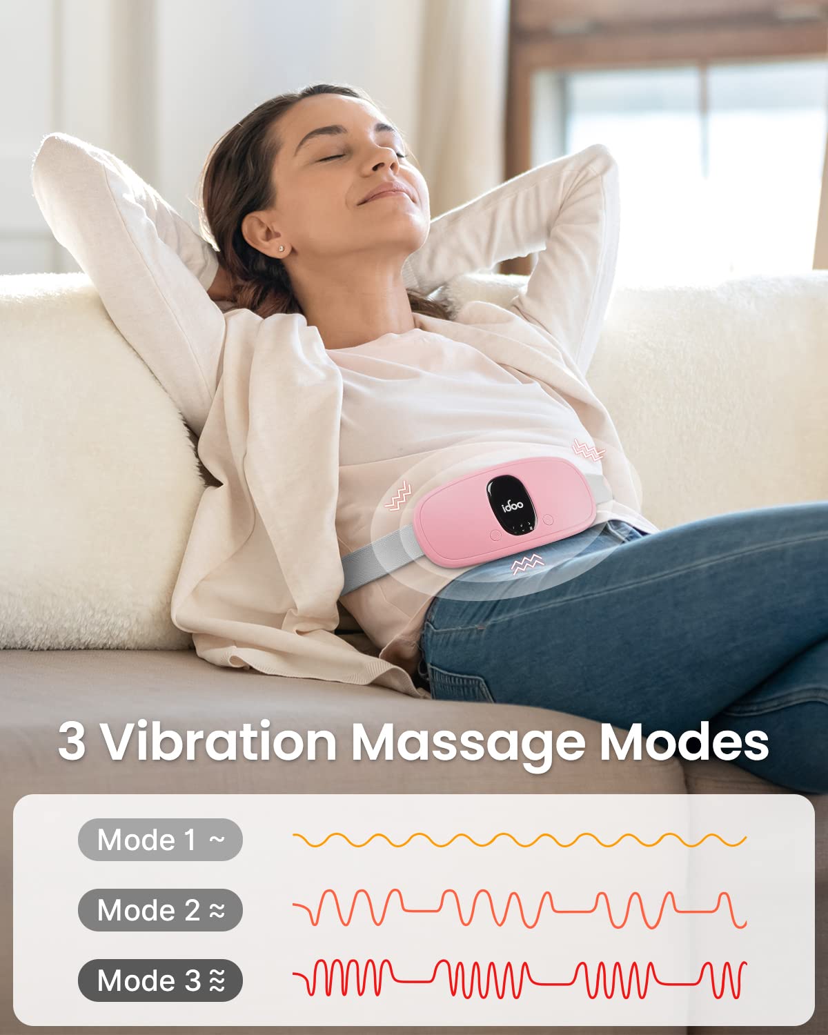 FSA HSA Eligible Portable Cordless Menstrual Heating Pad, iDOO Period Heating Pads iDOO uk supplements