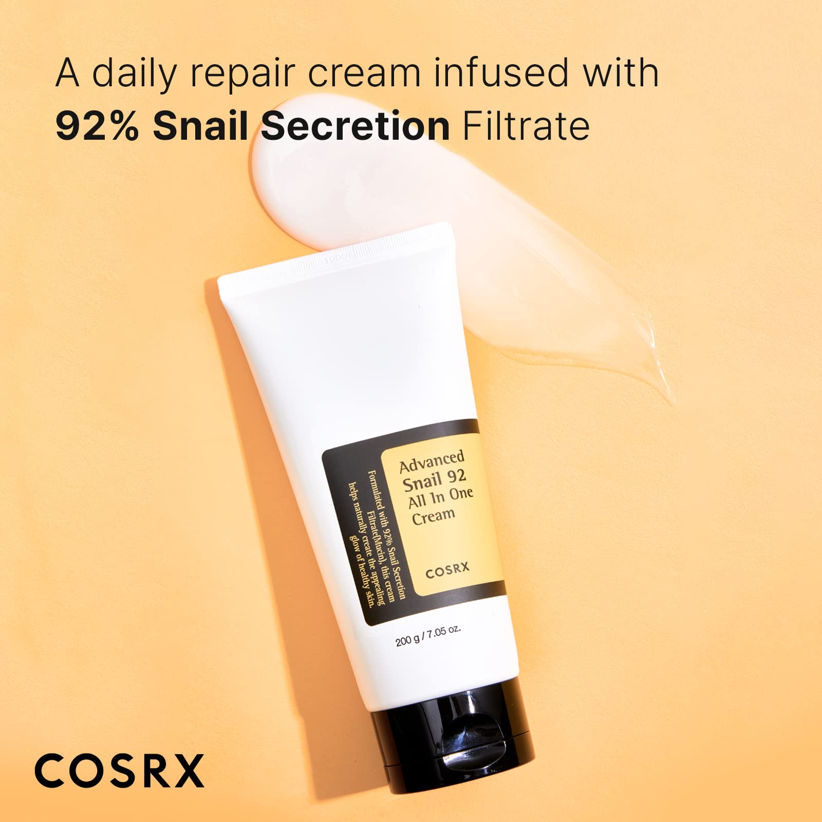 COSRX Snail Mucin 92% Moisturizer, Daily Repair Face Gel Cream for Dry, Sensitive Skin COSRX uk supplements