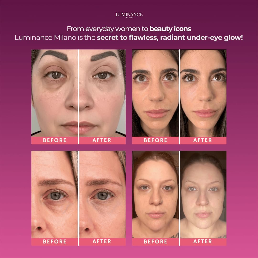 Original Luminance Milano Under Eye Brightener Pink – Lightweight Pink Under Eye Corrector for Dark Circles and Fine Lines – Vegan Concealer Brightener for Tired Eyes – Natural Radiant Finish Luminance Milano uk supplements