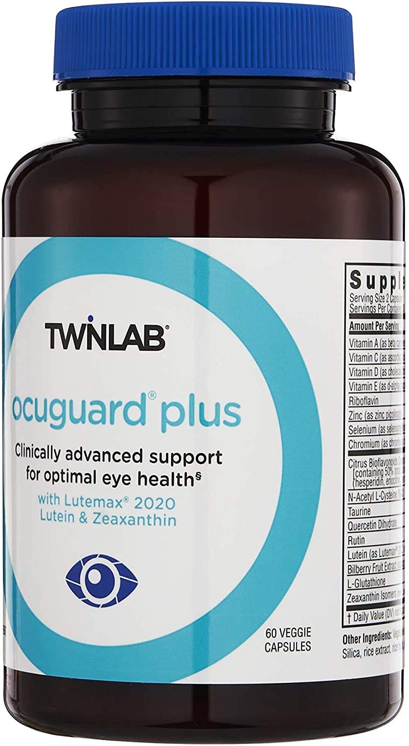 Twinlab Ocuguard Plus - Eye Supplement with Zinc, Vitamin A, C & D - 60 Veggie Capsules Twinlab uk supplements