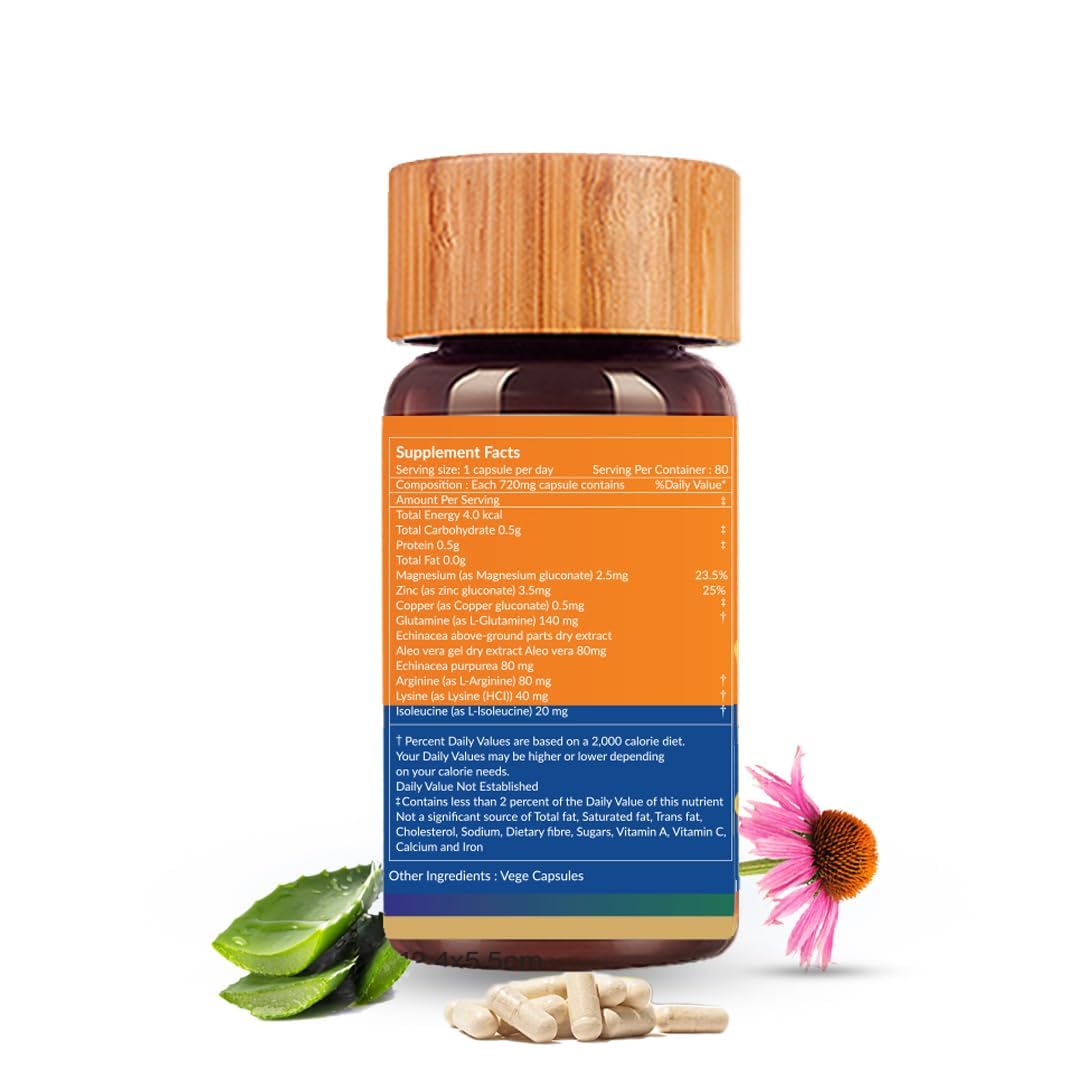 Biogetica Reginmune - Natural Immune Support Care Daily Boost Immune System Booster - 80 Capsules Biogetica uk supplements