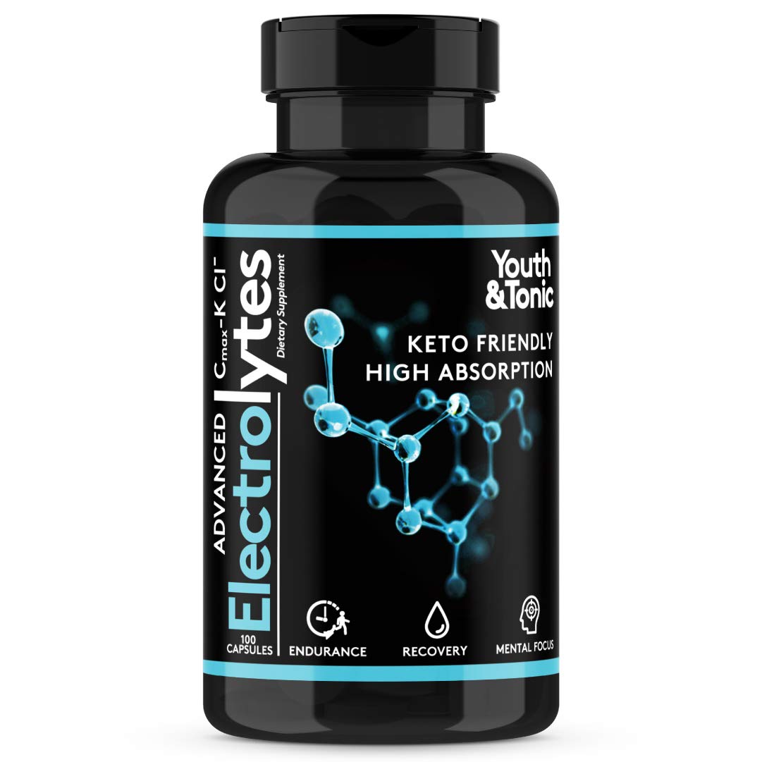 Complete Electrolyte Supplement Pills High Absorption | Cmax Potassium Youth & Tonic uk supplements